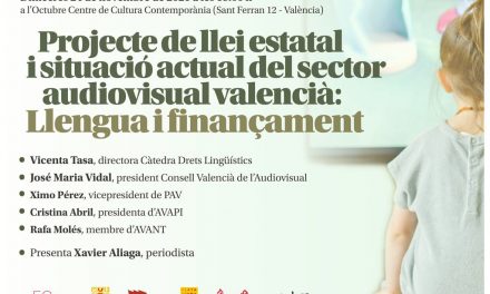 El País Valencià també reivindica la producció en català a la llei de l’audiovisual