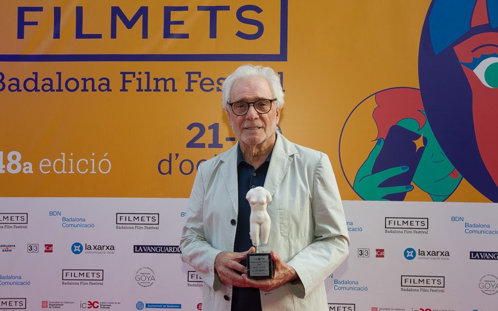 Lluís Marco ha rebut la Venus d’Honor de la 48a edició de FILMETS Badalona Film Festival