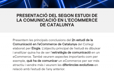 PRESENTACIÓ ESTUDI DE LA COMUNICACIÓ AL COMERÇ ELECTRÒNIC