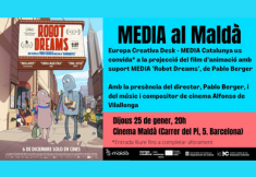 ‘MEDIA al Maldà’ us convida a la projecció de ‘Robot Dreams’, amb la presència de Pablo Berger