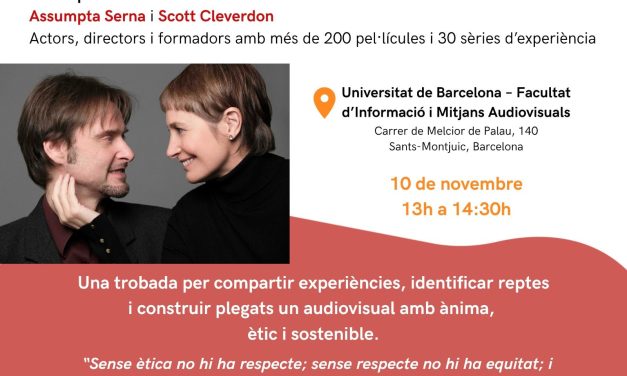 10 NOV.: “PER UN CINEMA AMB ÀNIMA” AMB ASSUMPTA SERNA I SCOTT CLEVERDON