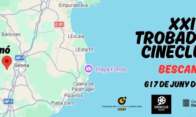 Programa de la XXI Trobada Anual de Cineclubs a Bescanó