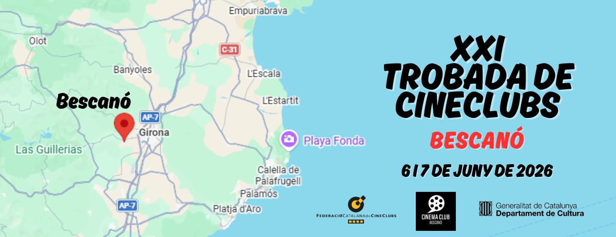 Programa de la XXI Trobada Anual de Cineclubs a Bescanó